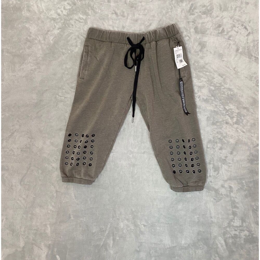 NWT The Laundry Room Grommets Jogger Pants Gray Size M Loungewear - Picture 1 of 11